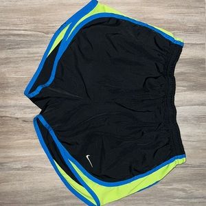 Small Nike Blue and Green shorts